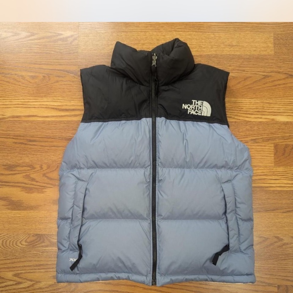 The North Face Black and Light blue  Puffer Vest